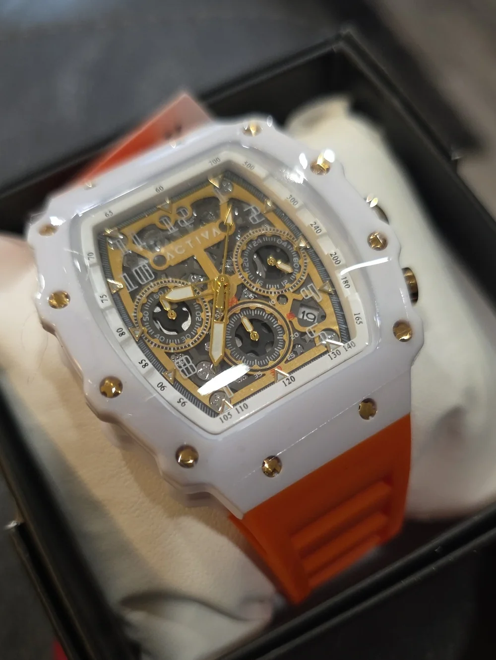 350.  Activa Fury X Invicta Men's Skeleton Watch (Model ACW2305-027)